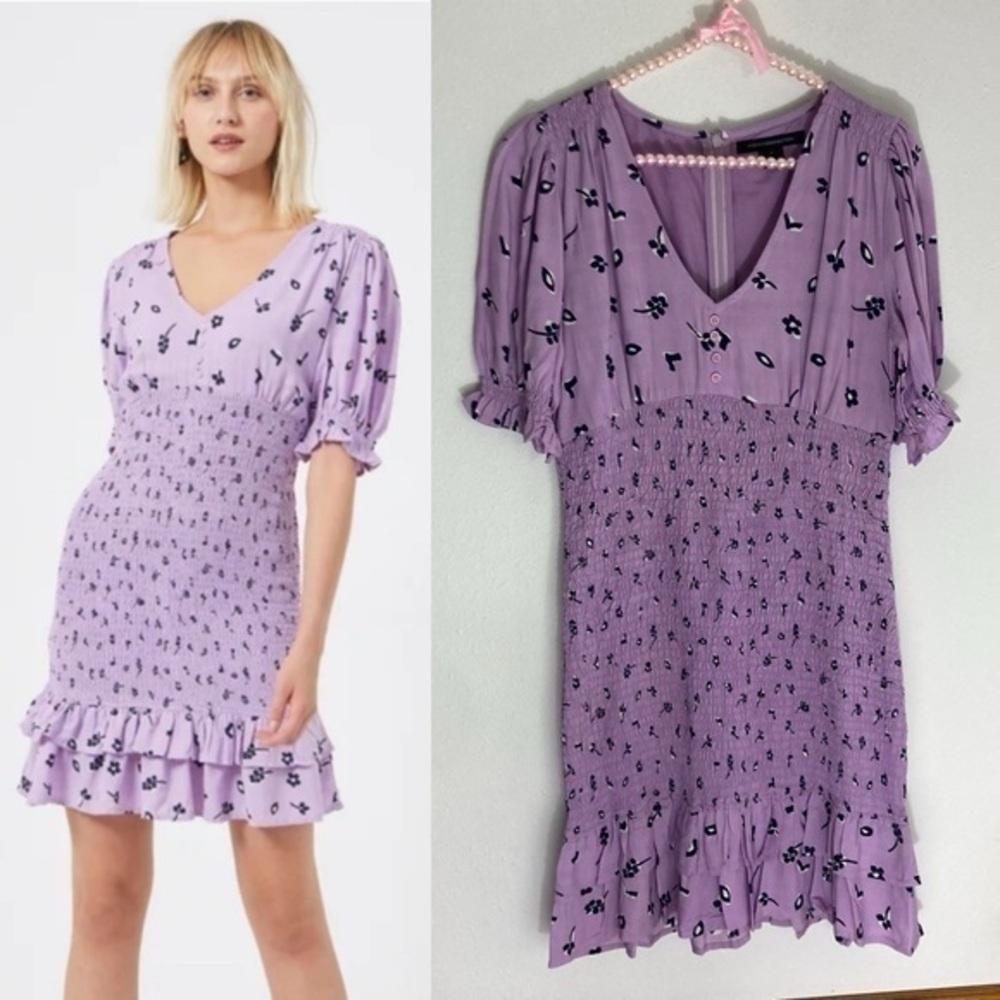 French Connection Lilac Chill dress size S